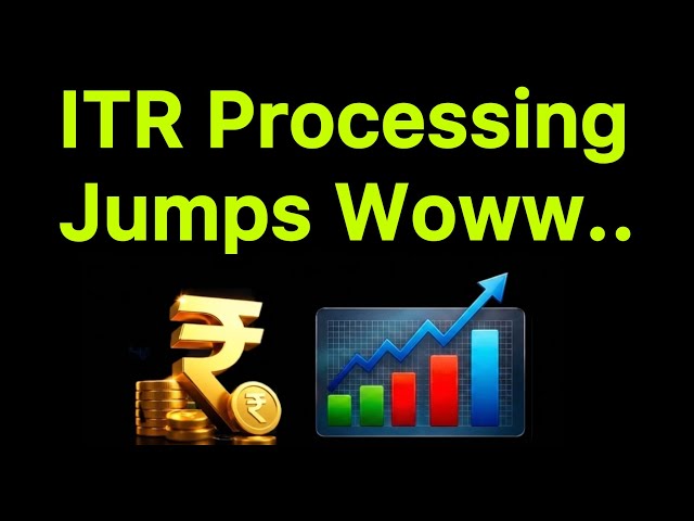 Big Jump in ITR Processing | Income Tax Refund Update