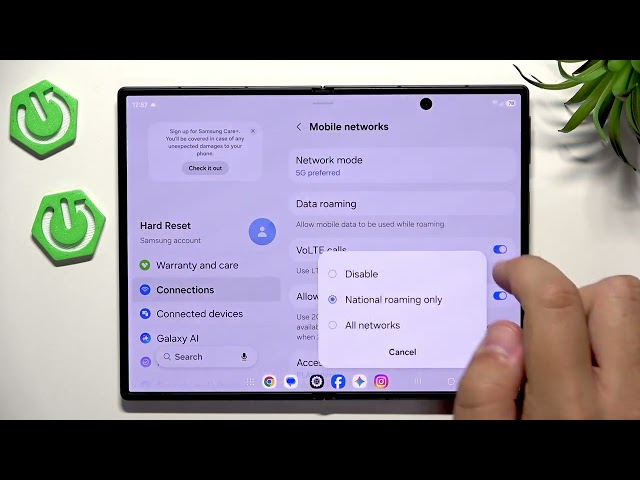 SAMSUNG Galaxy Z Fold 8 – How to Fix No Mobile Data or 5G Signal