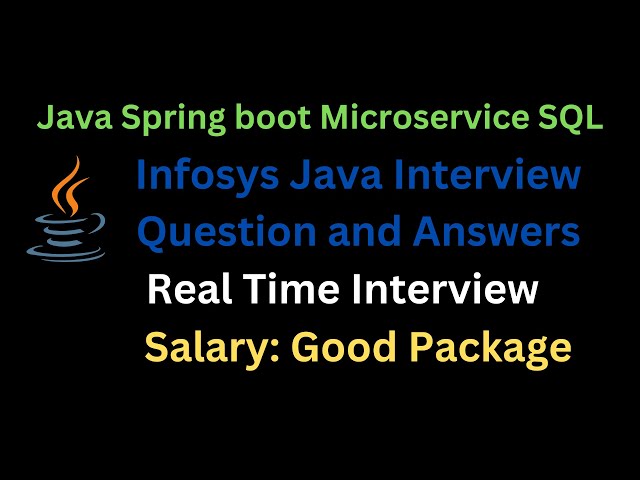 infosys java interview questions for 3+ years experience