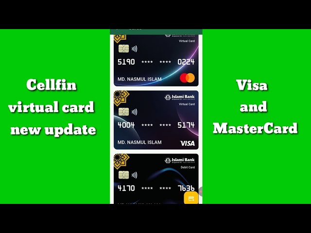Cellfin virtual card new update || Visa and MasterCard ||