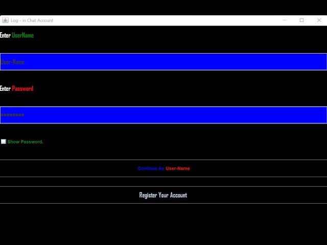 Chat app in java swing