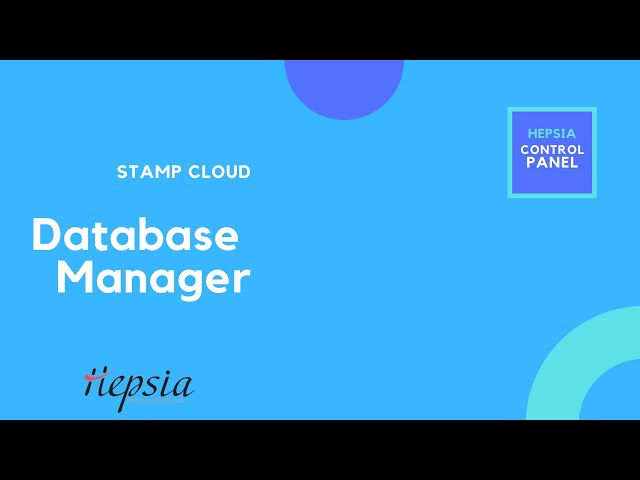 Hepsia Database Manager