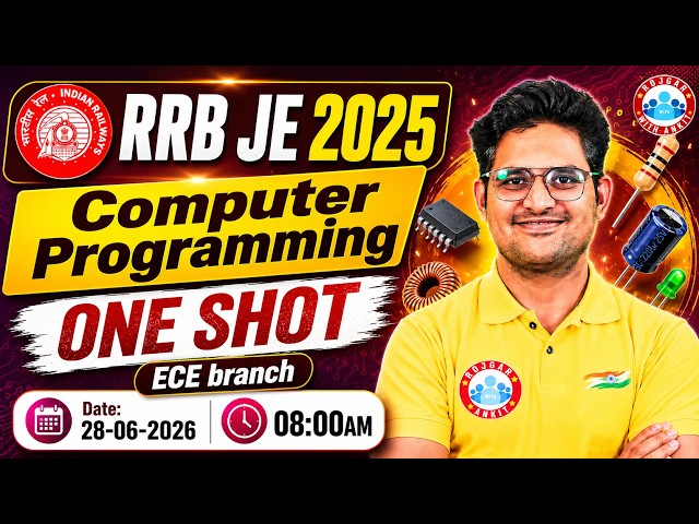 RRB JE 2025 Computer Programming | RRB JE ECE Branch One Shot | Computer Programming By Kishor Sir