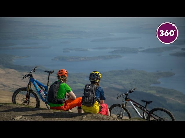 Climb and Mountain Bike Ben Lomond l 360 video