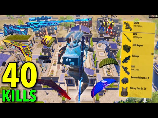 40 Kills😍 NEW SUPER LOOT GAMEPLAY with AWM + GROZA🔥 PUBG Mobile - BGMI