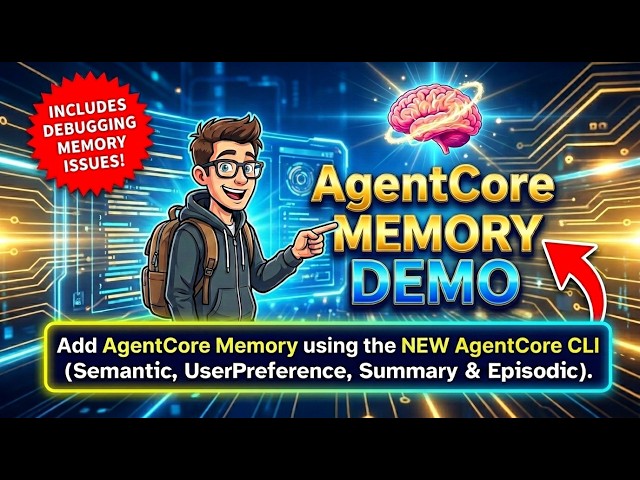 Demo: Add AgentCore Memory With the NEW AgentCore CLI (Semantic, UserPreference, Summary & Episodic)