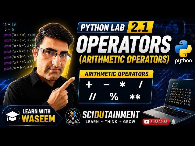 PYTHON Lab- 2.1 OPERATORS (Arithmetic Operators)