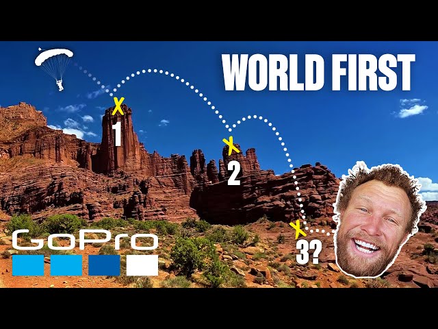 GoPro: World-First Triple BASE Jump | Sketchy Andy Lewis