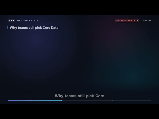 SwiftData vs Core Data — which would you choose in 2026? | iOS Interview Q149