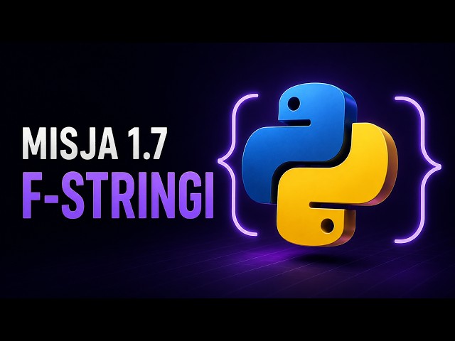 Podstawy Pythona 1.7 · f-stringi — tekst + zmienne | DevOstro