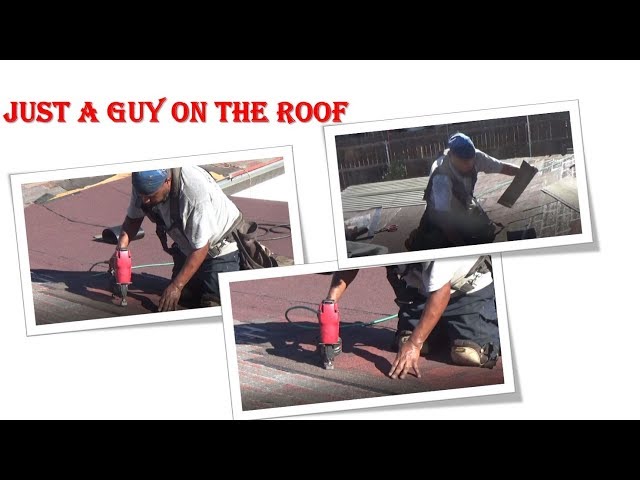 Just A Guy On A Roof  -  second layer asphalt shingle installation on a re-roof