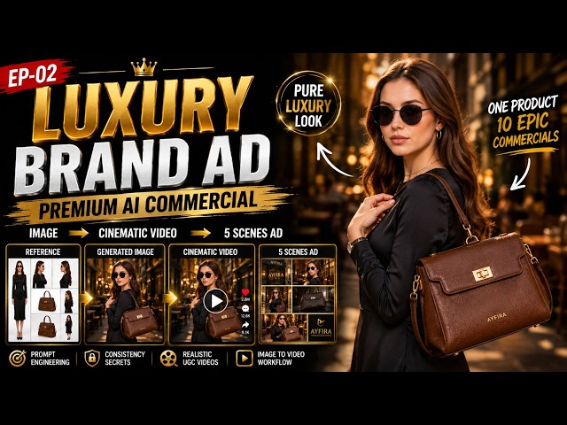 How to Create a Luxury Brand Ad with AI | Professional AI Commercial | Episode 2