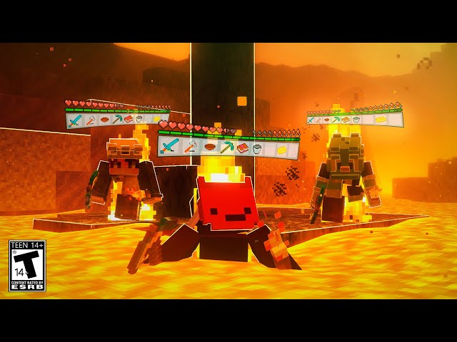 MINECRAFT WITH INVENTORY SHARED WITH 3 PEOPLE!