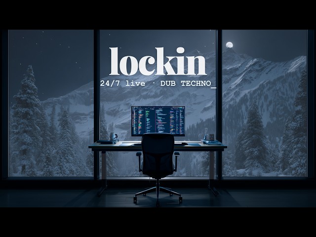 lockin // 24/7 Dub Techno for Deep Work & Late Night Coding [No Drops • No Builds]