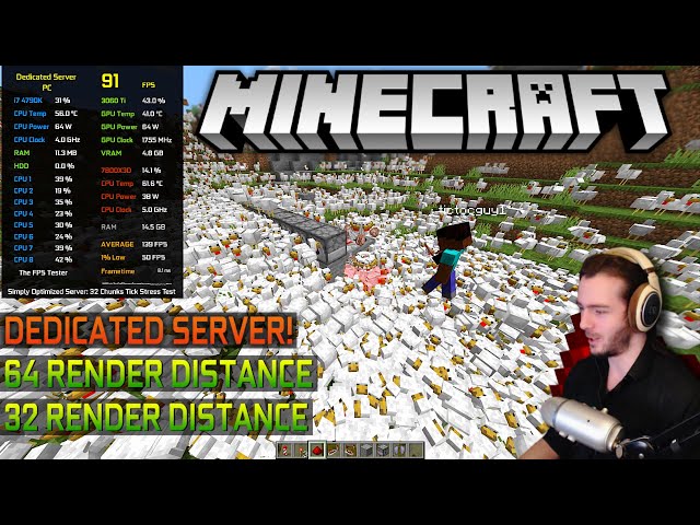 Minecraft: Dedicated Server Requirements & Performance benchmark!