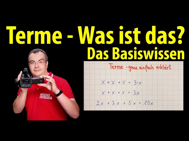 Terms - What are they? The basics! | Lehrerschmidt