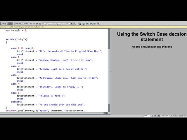merihelp.net: JavaScript Switch Case statements.mp4