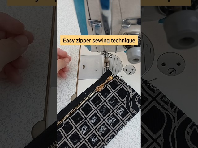 The Secret to Flawless Zipper Alignment 🤫🎯 #sewing #sewingtutorial #sewingtips #diy #easysewing #sew