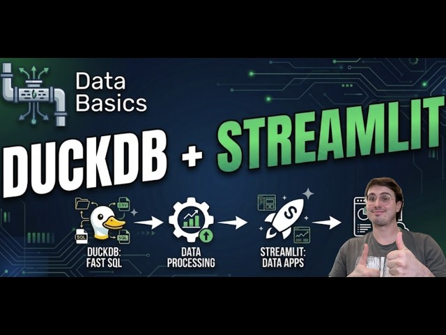 DuckDB + Streamlit: Build a Full Data App Without a Server
