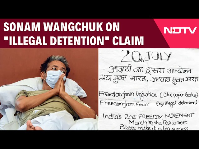 Sonam Wangchuk News | "From Illegal Detention": Sonam Wangchuk's Message Ahead Of Parliament March