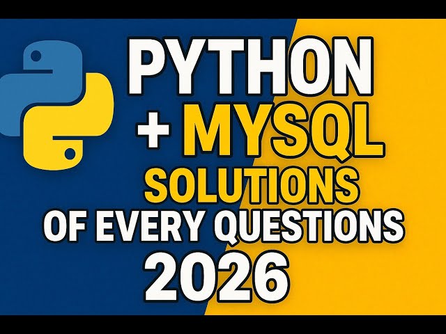 Python and mysql questions and solution 2026@COMPUTEREXCELSOLUTION #mysql #pythonprogramming