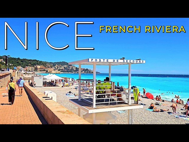 [4K] NICE 🌍 FRANCE 🇫🇷 | French Riviera Côte d'Azur 🌴WALKING TOUR  Mediterranean atmosphere