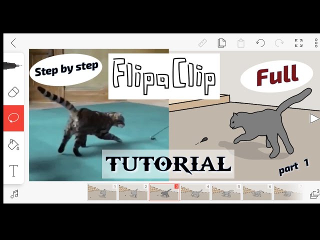 Flipaclip Tutorial, making video into Animation (English voice)