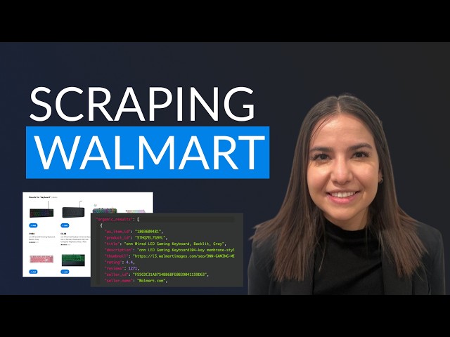 Scrape Walmart Search with Python and a simple API