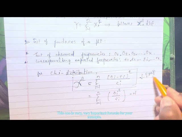 P-1-Lect-4 Unit- Complete CHI-square distribution Explained Complete Method-ENGG MATHS 3-SPPU ENDSEM
