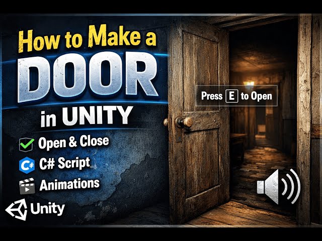 How to Make a Door in Unity | Open & Close Door(Beginner Friendly)#Unity#UnityTutorial#UnityDoor