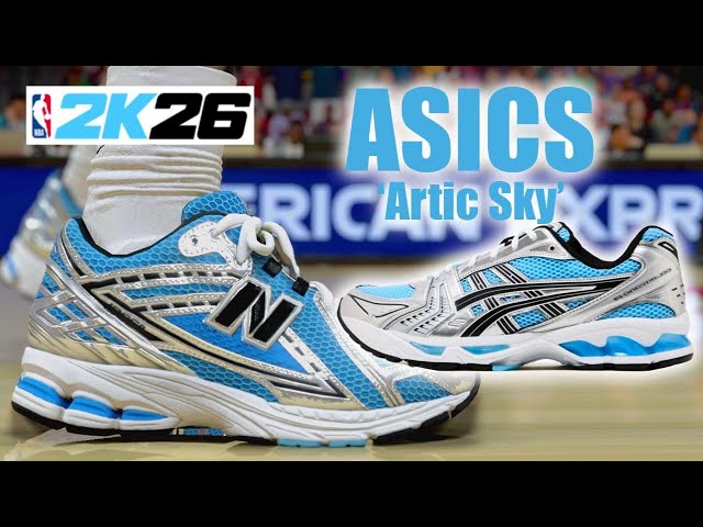 NBA 2K26 Shoe Creator - How to make ASICS 'Artic Sky'