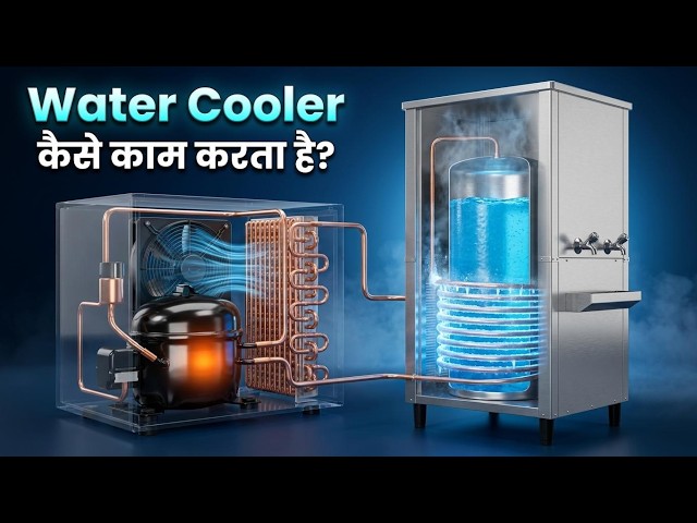 🥶 Water Cooler कैसे काम करता है? | Full 3D Animation