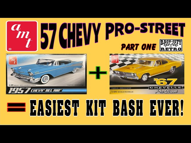 AMT 57 CHEVY PRO STREET MODEL CAR KIT BUILD