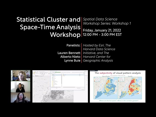 Statistical Cluster Analysis and Space-Time Analysis Workshop