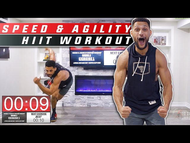 Follow Along At Home Plyometric SPEED & AGILITY HIIT Workout | No Equipment Needed!