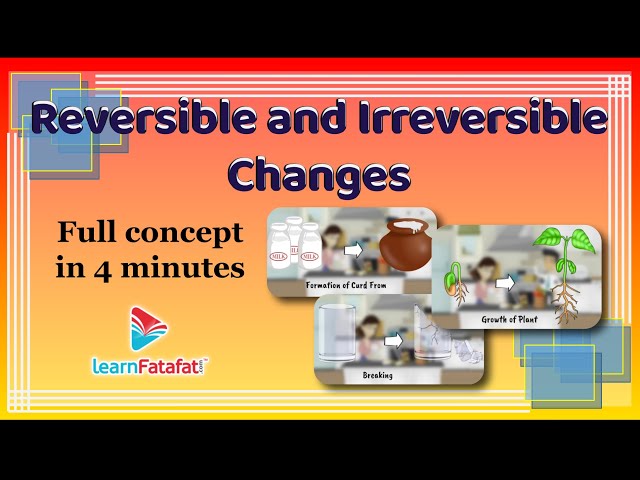 Class 6 Science Changes Around Us - Reversible and Irreversible Changes - LearnFatafat