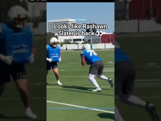 Los #Chargers recuperan al LT Rashawn Slater 🙏 #nfl
