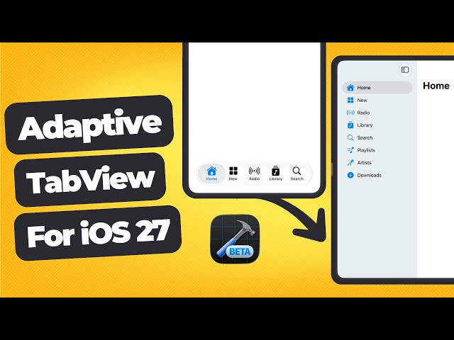Adaptive TabView for iOS 27 (iPhone) Using SwiftUI | Xcode 27 | WWDC26