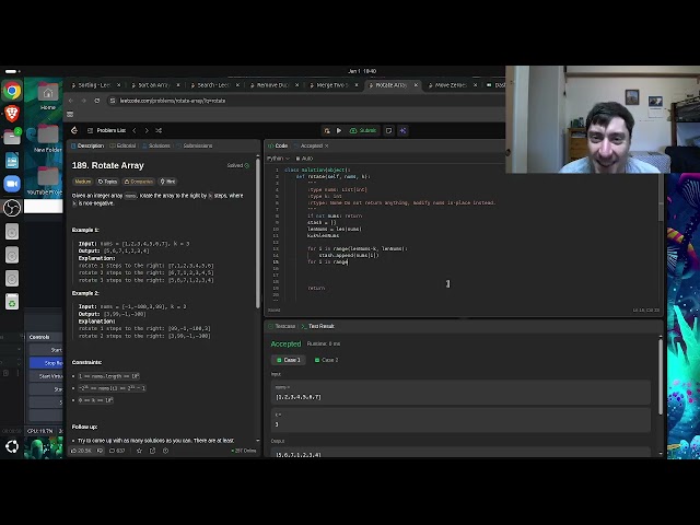 Leetcode: 189 Rotate Array (three ways to solve)