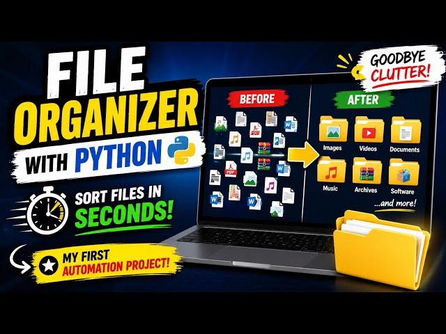 Python File Organizer | Dictionaries, Loops, and Real-World Automation