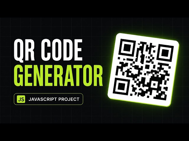Modern QR Code Generator UI with HTML CSS JS | Complete Tutorial