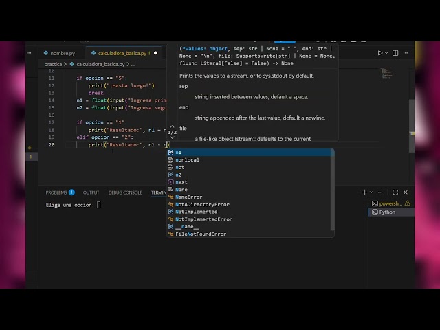 Tu primera calculadora básica en python