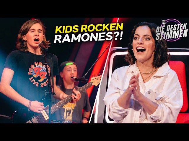 Drei Kids spielen Ramones’ „Blitzkrieg Bop“... Und die Coaches rasten aus | Die Besten Stimmen [4K]