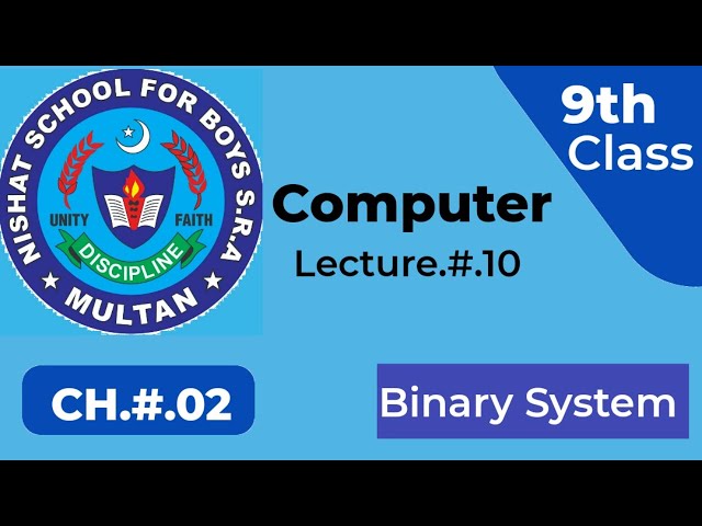 9th Class Computer Science, Lecture.#.10, Ch.2(Binary System)