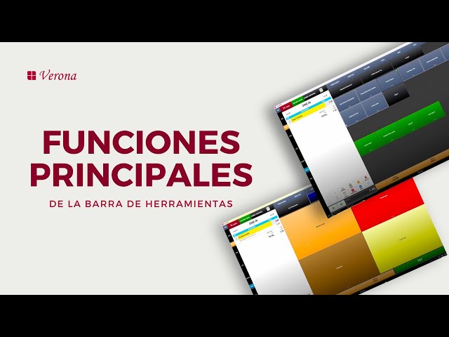 Funciones principales de la barra de herramientas