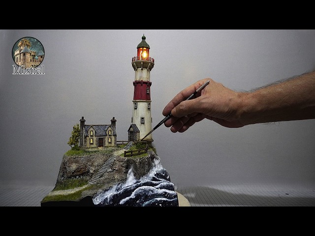 How to Build a Realistic Lighthouse Diorama | Step-by-Step Tutorial