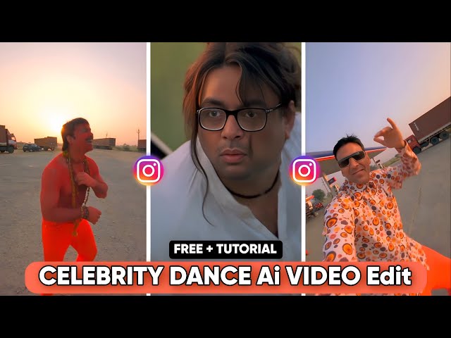 Instagram Trending Celebrity Funny Dance AI Video Editing | How to Create Celebrity AI Dance Videos