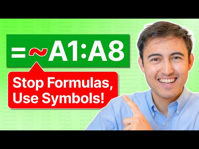 8 Tiny Excel Symbols That Replace Messy Formulas