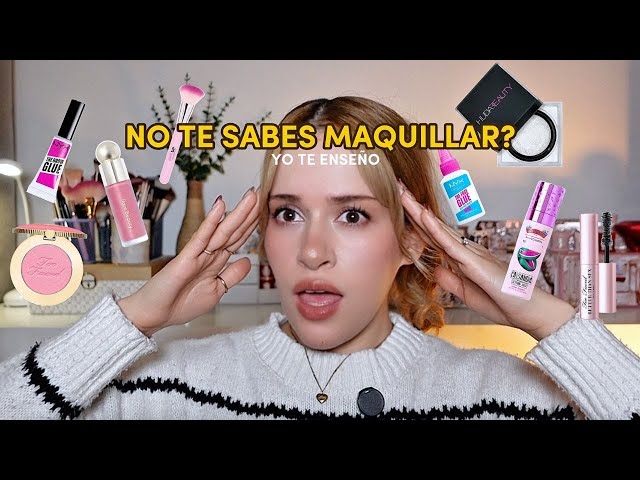 NO te sabes maquillar❓ Yo te enseño PASO A PASO 🌸 maquillaje para principiantes
