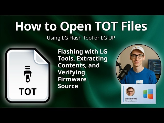 How to Open TOT Files (LG Firmware Archive)